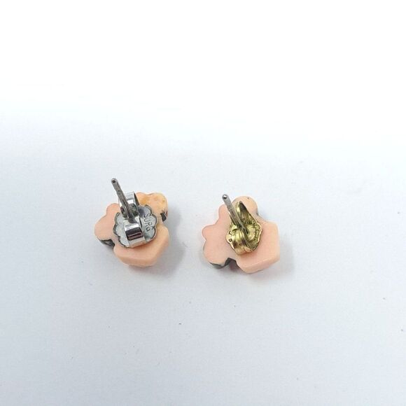 Vintage Mini Mouse Stud Earrings, Pink Bow, 90s 80s Style, Retro Estate - Picture 4 of 5